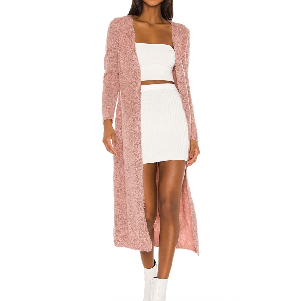Superdown Lucy Long Cardigan - Pink